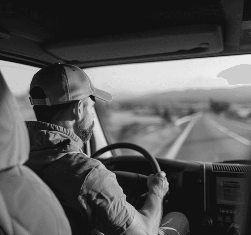 Truck driver using the Hemut Diesel program