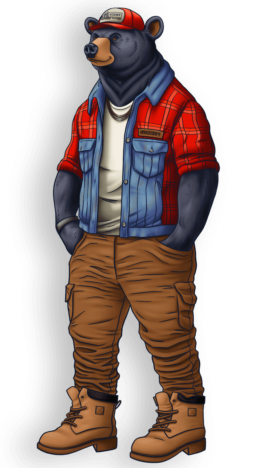 Trxckwrld bear mascot